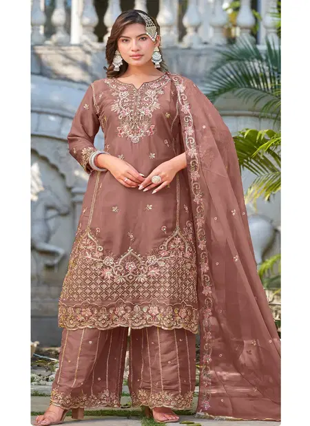 10061 A To D By Zorista Pure NC Mose Silk Pakistani Plazzo Suits Wholesale In India